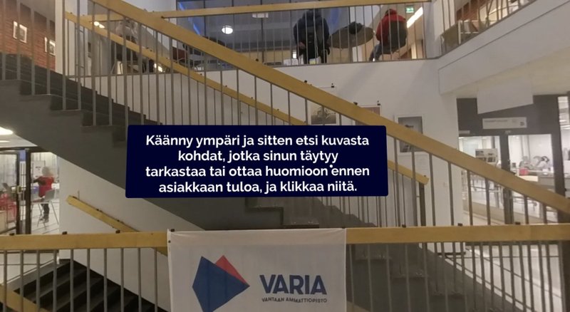 Asiakastyön harjoittelua virtuaalisesti